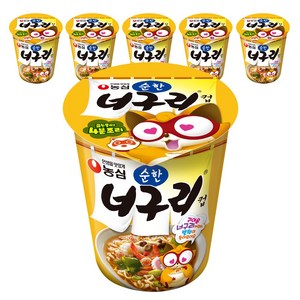 너구리 컵 순한맛 63g, 6개