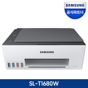 SL-T1680W 잉크포함 정품무한 잉크젯복합기 프린터기 컬러 복사 스캔 무선 가정용