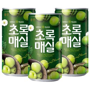 웅진 초록매실 음료선물세트, 180ml, 30개