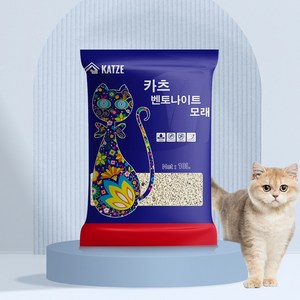 고양이모래 벤토나이트모래 카츠벤토나이트모래: 1+1 10LX7kg 무향, 10L, 2개