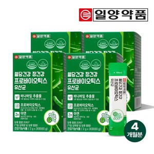 일양약품 혈당건강 장건강 프로바이오틱스 유산균, 4개, 60g