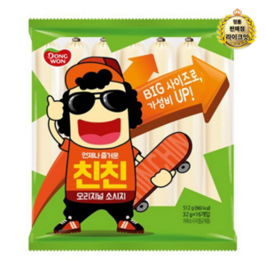 동원 친친 오리지널 소시지, 512g, 2개