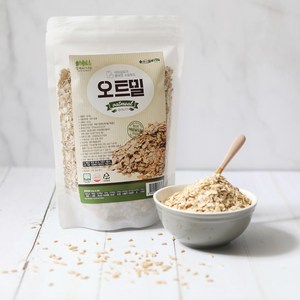 국내산 유기농 오트밀 압착 귀리 400g 그래놀라 뮤즐리 미니다이어트