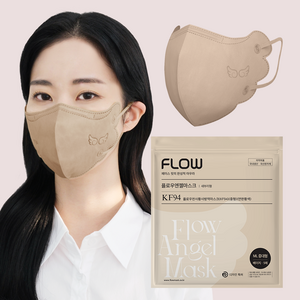 KF94 새부리형 마스크 중대형 성인여성용, 베이지, 50매