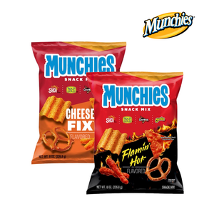 [Munchies] [1+1] 먼치스 플레이밍 핫 226g 미국 치토스 도리토스 롤드골드 썬칩 믹스 2팩 Munchies Snack Mix, 플레이밍 핫 226g 2팩, 1세트