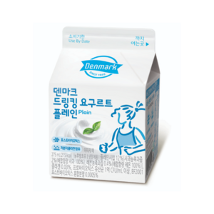 덴마크 드링킹요구르트 플레인 275mL냉장무배, 275ml, 10개