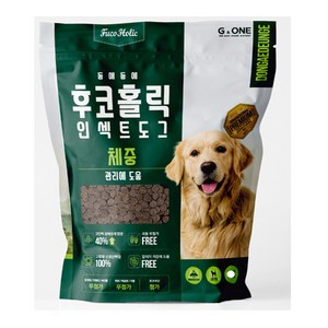 후코홀릭 전연령 인섹트 도그 건식사료, 곤충, 2.4kg, 1개