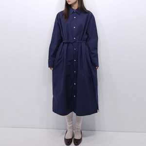 틴 스트랩 셔츠 롱 원피스