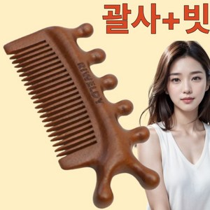 리웰디 투인원 두피 괄사 마사지 빗, 2개