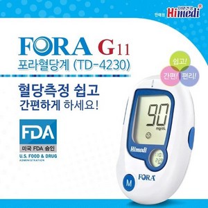 포라 포라(FORA) 혈당측정기 미국FDA승인, 1개, 포라혈당기