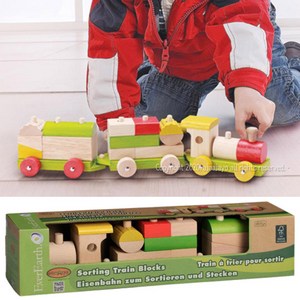 기차블록 도형완구 16개월 아기 장난감 나무블럭 3세