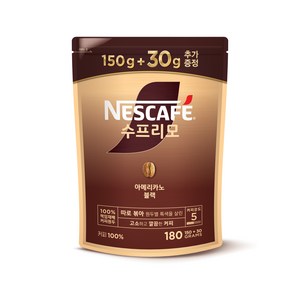 네스카페 수프리모 아메리카노 블랙 150g+30g, 1개입, 180g, 1개