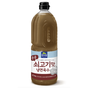 면사랑 쇠고기맛 냉면 육수 2.1kg, 2개