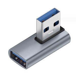 티테크 USB3.0 좌측 90도 꺽임 연장젠더(M/F)/T-USB3-AMAFLR/왼쪽 기억자 꺽임형/5Gbps 전송속도, 1개