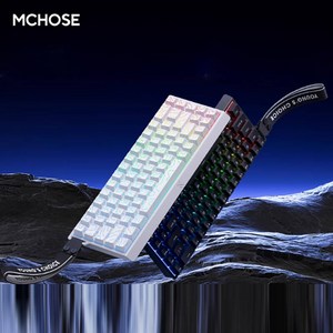 [성의] MCHOSE ACE 68 마그네틱축 기계식 게이밍 키보드 Ace 60/Ace 60 PRO/68 MCHOSE 신상키보드 1600만색RGB 유선버전, 60무광(비단리본RGB없음)-블랙, 빙옥자축