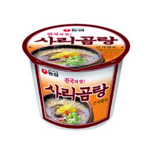 농심 사리곰탕 컵라면 큰사발 111g, 32개