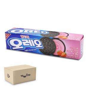 오레오 초콜릿 샌드위치 쿠키 딸기크림, 24개, 100g