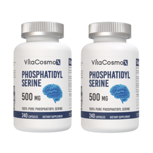 VitaCosmoX Phosphatidylseine 포스파티딜세린 500mg, 240정, 2개