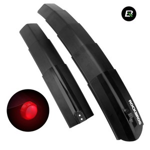 락브로스 자전거 펜더 머드가드 세트 MTB 튜닝 폴딩형 흙받이, 1개, 블랙