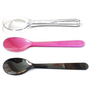 EL 아이스크림스푼 대 개별포장, 핑크, 100개