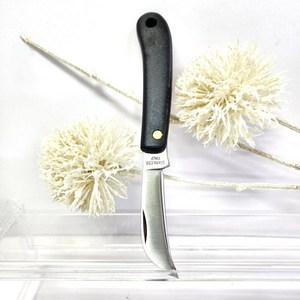 (Italy) 접이식 검정색 꽃 칼(Flowe Knife) 1개/화훼기능사 준비물/생화커팅 접도칼, 1개