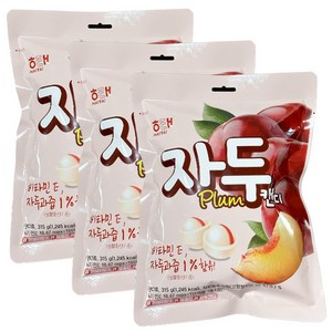 해태제과 자두 캔디, 315g, 3개