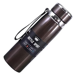 워터하마 대용량 진공 스포츠 보냉 보온병, 브라운, 1000ml, 1개