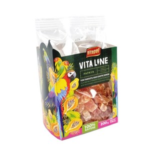 비타폴 비타라인 파파야 앵무새 간식 ZVP-4220, 200g, 1개