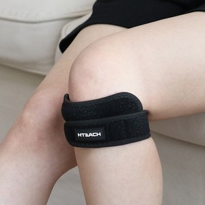 혁선생 무릎보호대 슬개골 아대 Knee H-05, Black, 1개