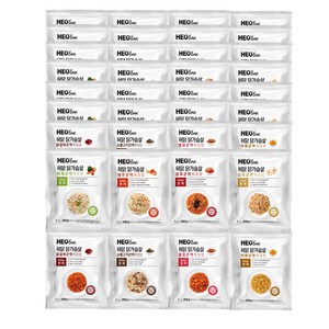 허닭 닭가슴살 곤약볶음밥 250g 8종 혼합(야채+새우+김치+갈릭+닭갈비+소불고기+불닭+카레), 40개