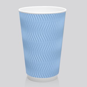 [실속형] 3중 단열 종이컵 웨이브 스카이 16oz 500개, 1개