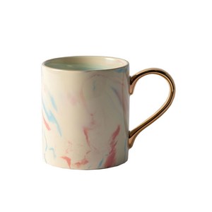네오브릭 까사무띠 이태리 골드 마블 머그 350ml 9타입 (택1), 옐로우(레몬), 1개