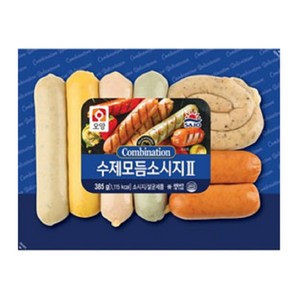 사조오양 [퀴클리몰] 수제 모듬 소시지 385g 냉동 후랑크소시지, 9개