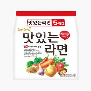 삼양 맛있는라면 라면 x 멀티1팩, 5개