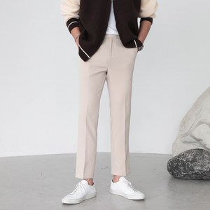 남자 빅사이즈 시크릿밴딩 스판 슬랙스 10부 히든밴딩 팬츠 바지(4color)