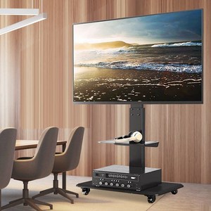 UNHO 이동식 TV 스탠드 (81.28~165.1cm) 티비 거치대 삼성 LG 일반 브랜드 호환 가능 철제
