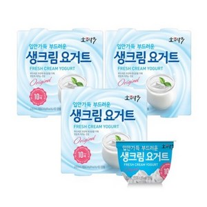 동원 F&B 소와나무 생크림 요거트 85g, 12개