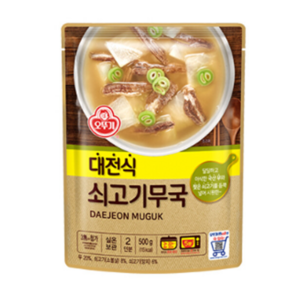 오뚜기 대전식 쇠고기무국 500g, 6개