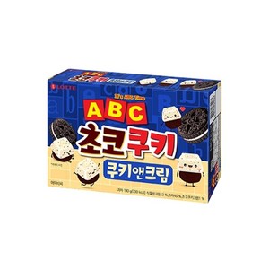 ABC초코쿠키 쿠키앤크림130g, 130g, 16개