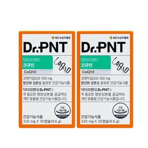 닥터피엔티 코큐텐 코엔자임 큐텐 Q10 320mg X 30캡슐 (2개), 2개, 30정