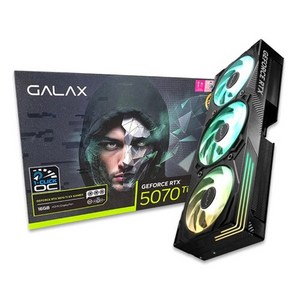 갤럭시 GALAX 지포스 RTX 5070 Ti EX GAMER BLACK OC D7 16GB, 선택없음