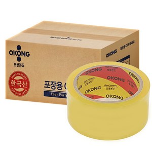 오공본드 OPP 박스테이프 중포장 아크릴타입 40m x 48mm, 50개, 투명