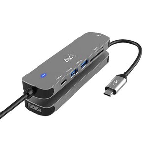 리와트 6in1 C타입 멀티허브 USB 3.0 HDMI 4K 미러링 RM6, 1. RM6 [6in1멀티허브], 1개