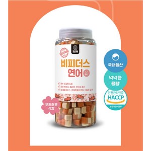 [펫턴] 자연애 비피더스 애견 영양간식 트릿 2종 비피더스 오리 비피더스 연어(500g 당일출고배송), 비피더스 연어, 1개, 500g