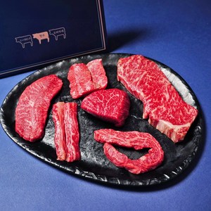 미쓰하누 1++(9) 한우 오마카세 600g 등심/살치살/새우살/부채살/갈비살/한우구이, 우마카세 A코스 600g, 1개