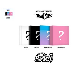 [CD] IVE (아이브) - THE 2nd EP : IVE SWITCH [4종 SET] : ON & OFF & SPIN OFF ver : 포토북 + 포토카...