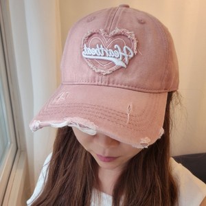(연예인핏) 나인클로젯 하트 빈티지 여성 커플 볼캡 여자 대두 소두 야구 모자