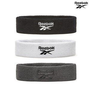 [Reebok] 스포츠 헤어밴드 타월소재 땀흡수 고탄력 밴드, 화이트