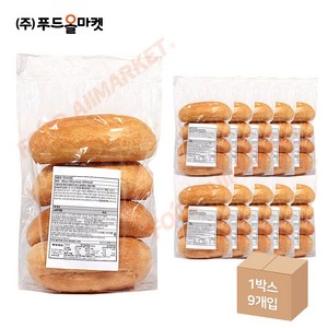 푸드올마켓_ 구스 반미바게트 400g(100g x 4ea) /냉동 한박스 (400g x 9ea), 9개, 400g