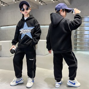 비비키드 남아 가을 겨울 주니어 의류 트레이닝 초중생 캐쥬얼 바람막이 초등생 츄리닝 기모 상의 도톰 상하복 세트 별
